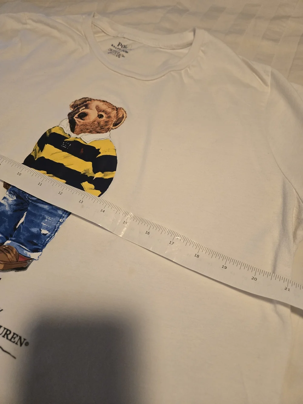 Polo bear By Ralph Lauren White Crewneck Tee - Picture 5 of 5